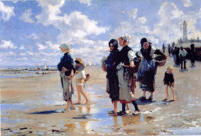 Oyster Gatherers of Cancale, John Singer Sargent